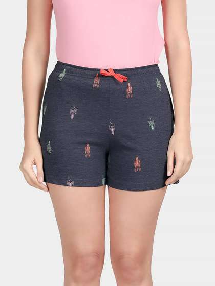 Shyaway Big Dipper Blue Space Print Mid Thigh Shorts