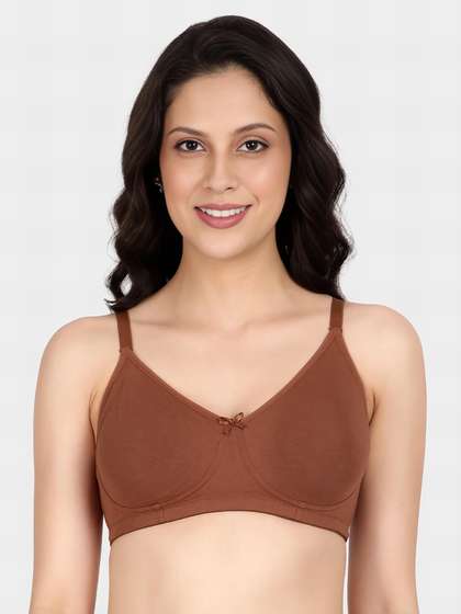 Susie Rustic Brown Wirefree Full Coverage Everyday Bra