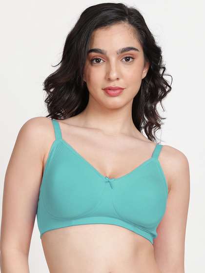 Susie Dusty Turquoise Side Encircled Wirefree Non Padded Everyday Bra