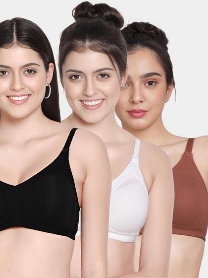 Susie Multicolour Moulded M-Frame Non Padded Everyday Bra Combo A