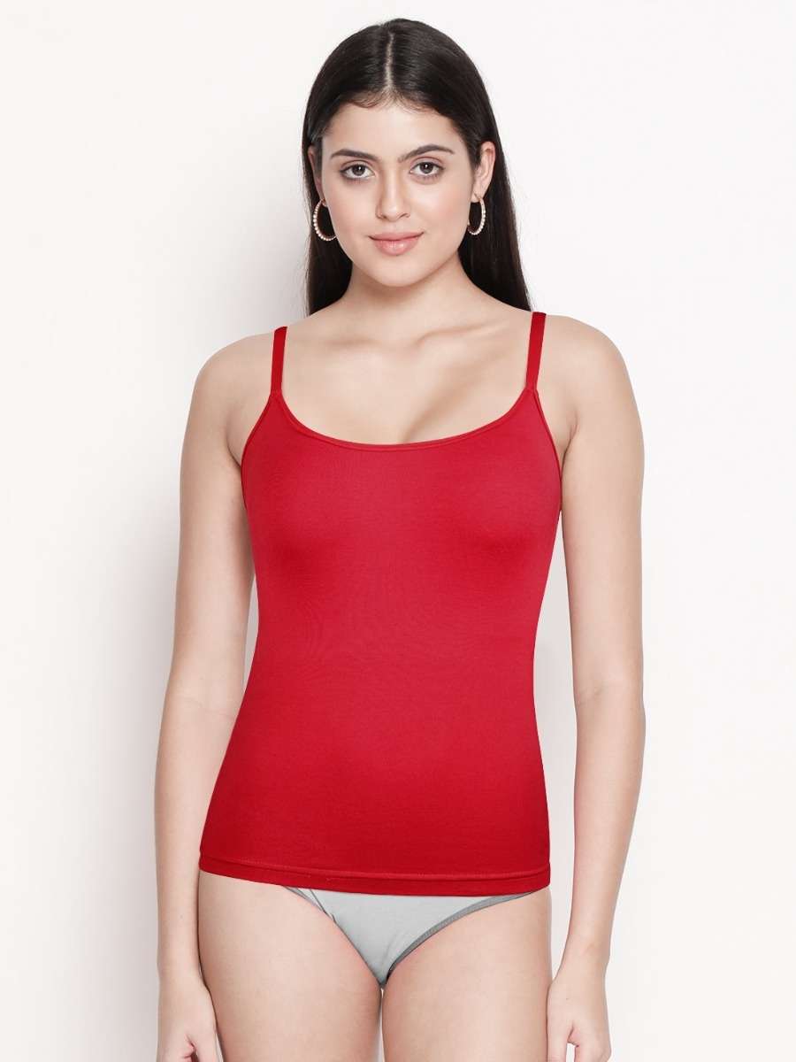 Susie Fiery Red Built In Cami Bra Camisole
