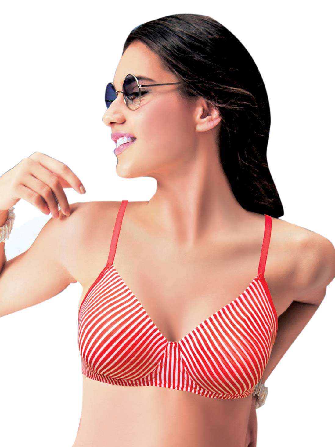 Buy Enamor Poppy Red Everyday Cotton Bra Online In India
