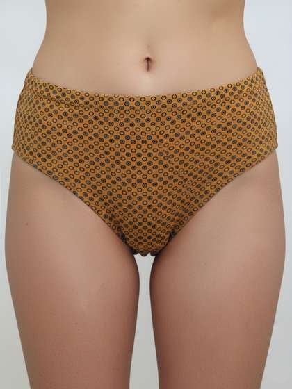 Susie Yellow Blue Printed Hipster Panty