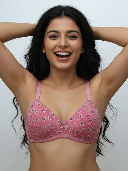 Taabu Mesa Rose Printed Padded Wirefree T-Shirt Bra