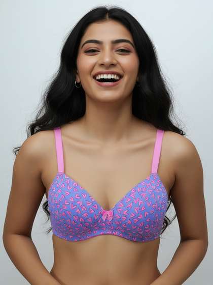 Taabu Persian Jewel Printed Padded Wirefree T-Shirt Bra