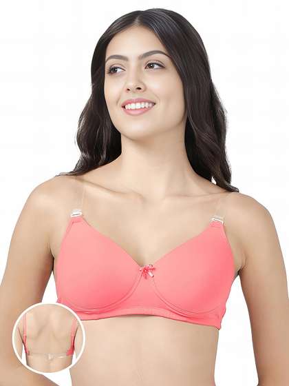 Susie Lobster Bisque Transparent Back Padded Everyday Bra