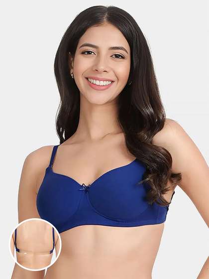 Susie Sodalite Blue Transparent Back Padded Everyday Bra
