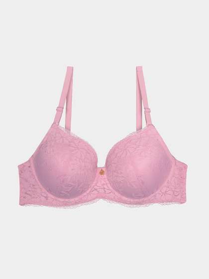 Susie Orchid Pink Fully Lace Padded Wired Bra