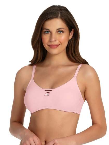 Amante Crystal Rose Moulded Keyhole Neckline Everyday Bra