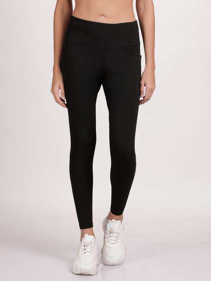 Shyle Black Beauty Coin Pocket High Waist Workout Leggings
