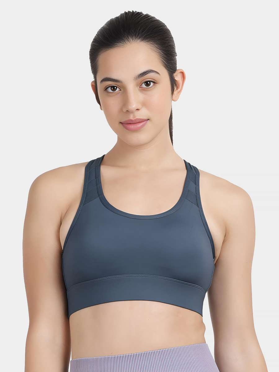 Shyle Big Dipper Blue Padded Racerback Sports Bra