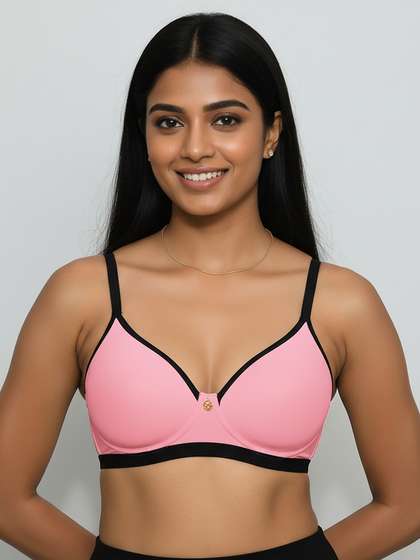 Susie Coral Blush Flattering Underband Padded Bra