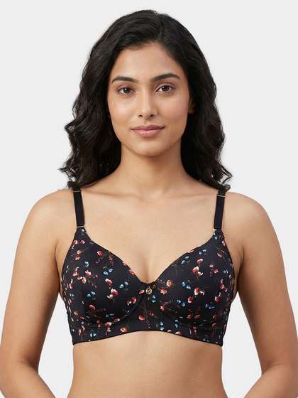 Susie Black Bean Striking Prints Padded Bra