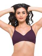Laavian Purple Seamless T Shirt Bra
