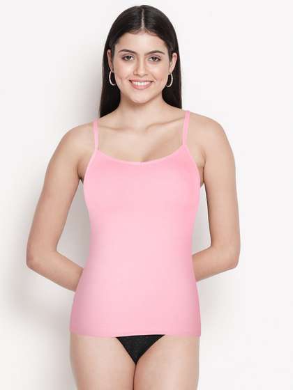 Susie Tickled Pink V Neck Adjustable Strap Camisole