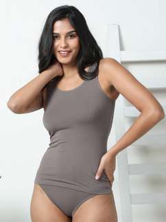 Susie StormFront Grey U Neck Broad Strap Camisole