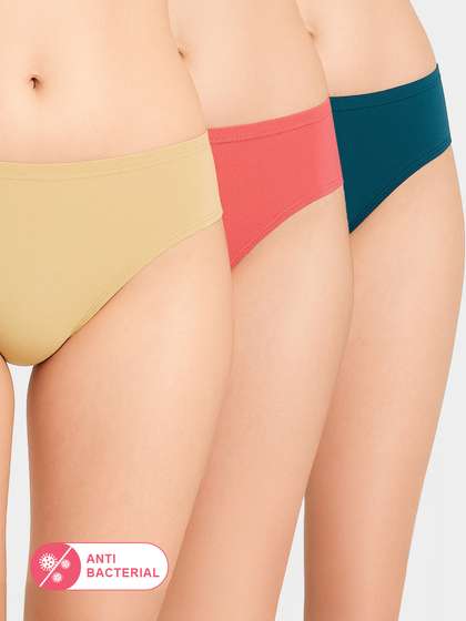 Susie Multicolor Medium Coverage Solid Bikini Panty Combo A