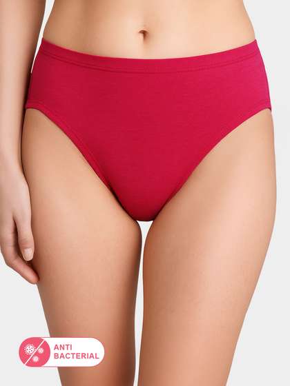 Susie Lovepotion Pink Medium Coverage Solid Bikini Panty