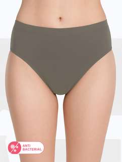 Susie Stormfront Grey Medium Coverage Solid Bikini Panty