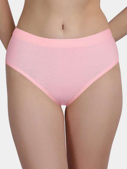 Susie Tickled Pink Medium Coverage Solid Bikini Panty