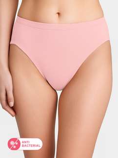 Susie Tickled Pink Medium Coverage Solid Bikini Panty