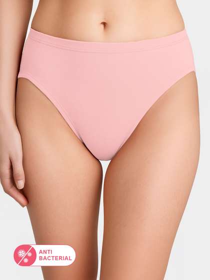 Susie Tickled Pink Medium Coverage Solid Bikini Panty
