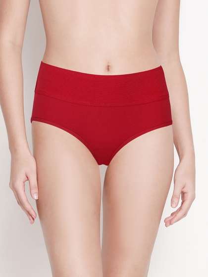 Susie Racing Red Mid Waist Tummy Tucker Panty