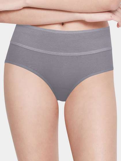 Susie StormFront Grey Mid Waist Tummy Tucker Panty