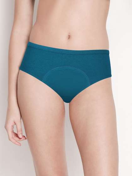 Susie Moroccan Blue Full Coverage Cotton Period Panty