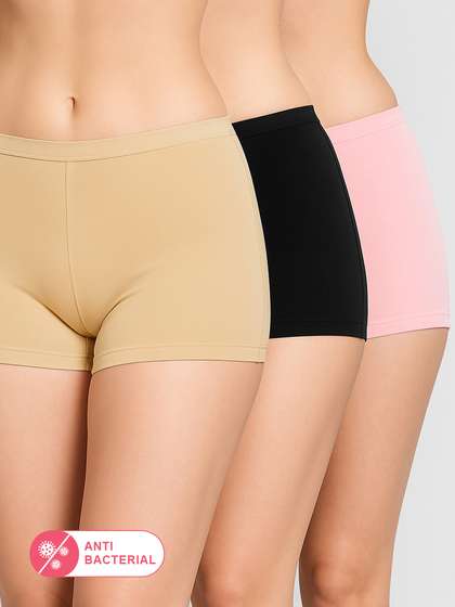 Susie Multicolor Solid Boyshorts Panty Combo A