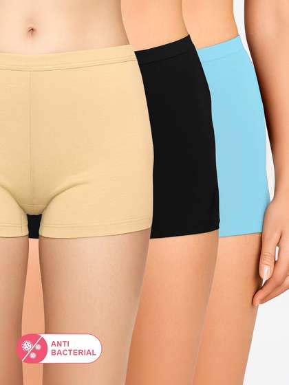 Susie Multicolor Solid Boyshorts Panty Combo I