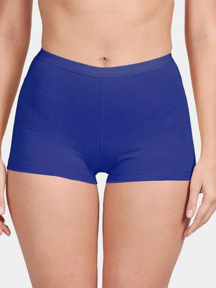 Susie Sodalite Blue Mid Waist Full Coverage Boyshorts Panty