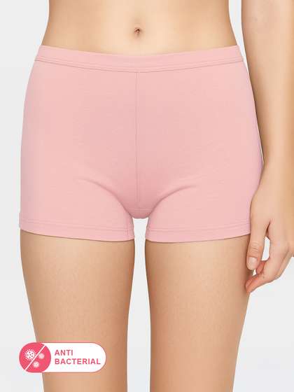 Susie Tickled Pink Mid Waist Full Coverage Boyshorts Panty