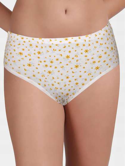 Shyaway Teens Bright White Full Coverage Hipster Panty