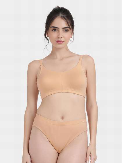 Susie AlmondBuff Bottom Encircled Moulded Everyday Bra Lingerie Set