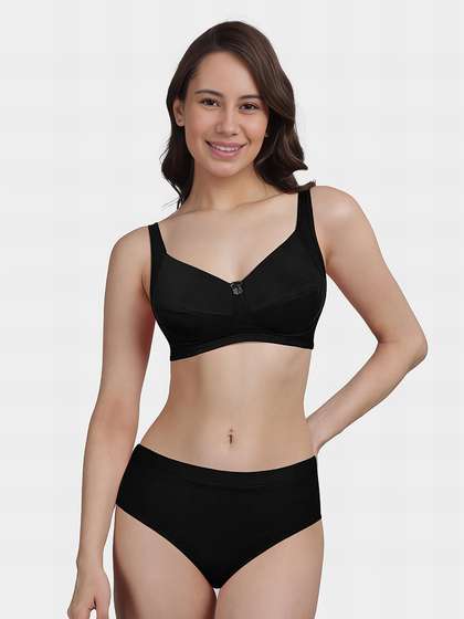 Susie BlackBeauty Side Support Bra Lingerie Set