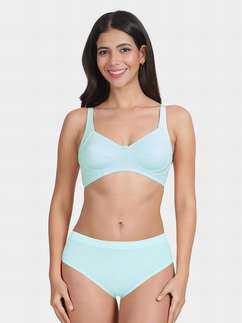 Susie Skylight Blue Side Support Bra Lingerie Set