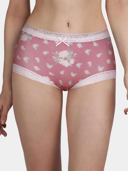 Susie Mauveglow Fully Floral Medium Waist Hipster Panty