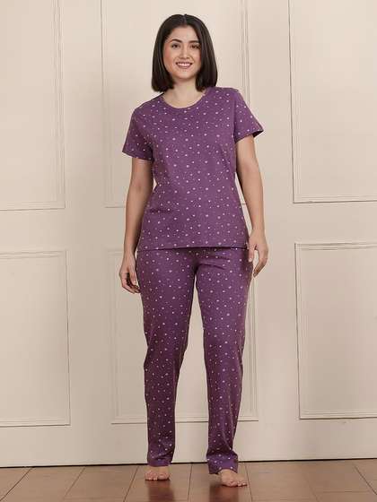 Shyaway Berry Conserve All Over Printed Pyjama Set