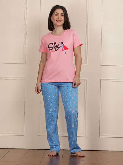 Shyaway Tickled Pink Printed Pyjama Set