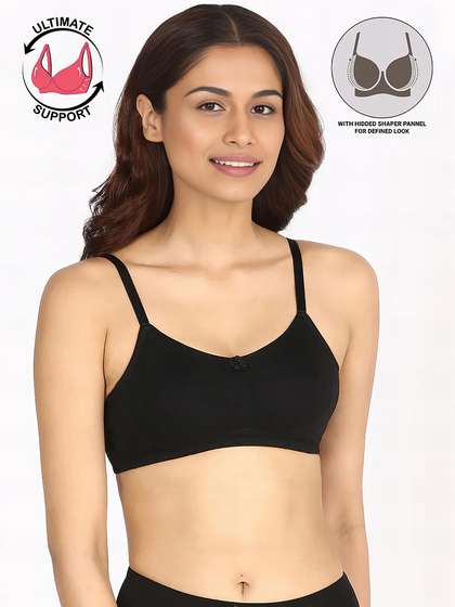 Nykaa Black Hold Me Up Full Coverage Side Shaper Bra