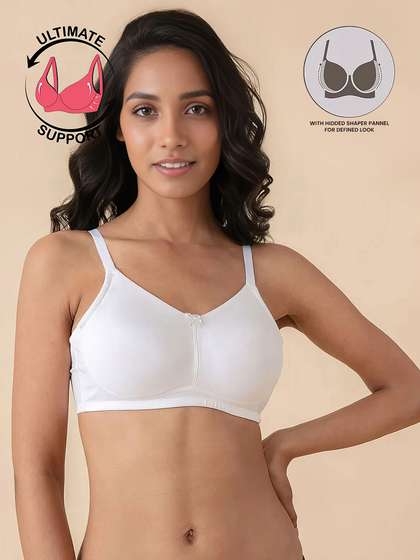 Nykaa White Hold Me Up Full Coverage Side Shaper Bra
