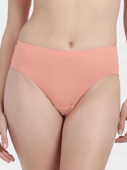 Susie Peach Parfait Full Coverage Solid Everyday Hipster Panty