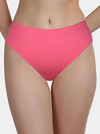 Susie Pink Lemonade Full Coverage Solid Everyday Hipster Panty