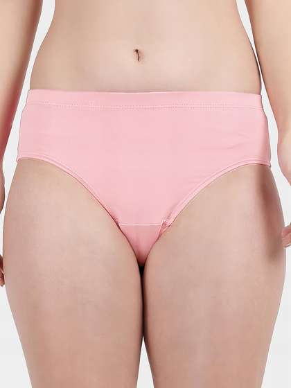 Susie Tickled Pink Full Coverage Solid Everyday Hipster Panty