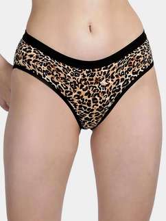 Taabu Black Beauty Leopard Print Polyamide Bikini Panty