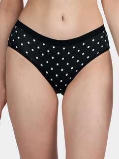 Taabu Black Beauty Polka Print Polyamide Bikini Panty