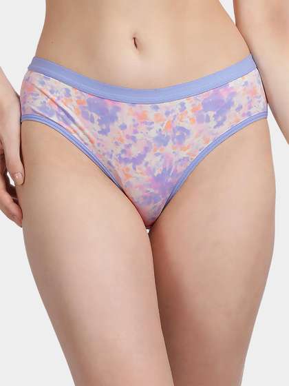 Taabu Multicolor Tie Dye Print Polyamide Bikini Panty