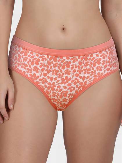 Taabu Shell Pink Printed Polyamide Bikini Panty