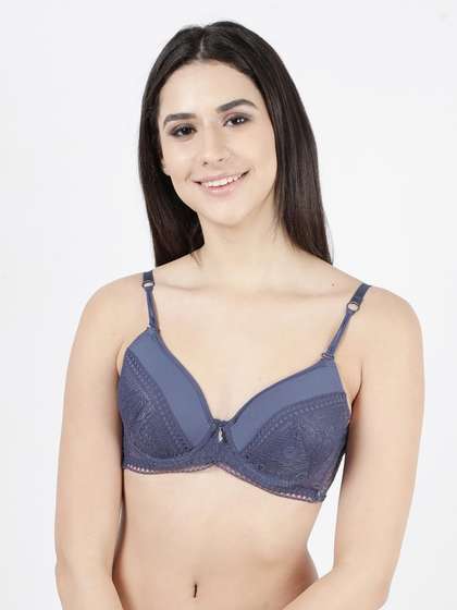 Susie Deja Vu Blue Lace Fancy Strap Wired Bra